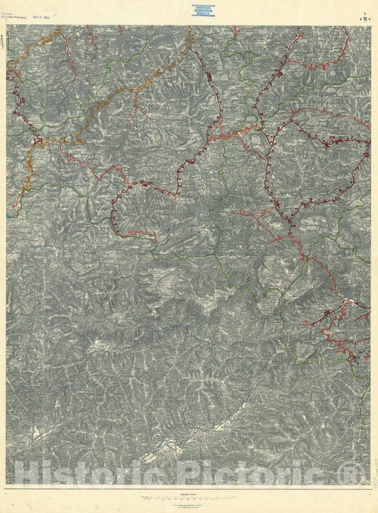 Map : Austria 1903 2, Strassen. Karte des Erzherzogthums ?terreich unter der Enns , Antique Vintage Reproduction