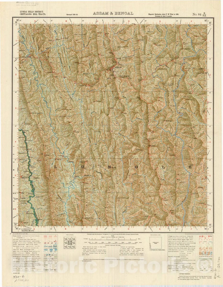 Map : Guinea 1928, Colonie de la Guinee, Carte Routiere, Antique Vintage Reproduction