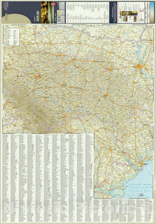 Map : Ukraine 2007, Ukraine 1:1 000 000 , Antique Vintage Reproduction