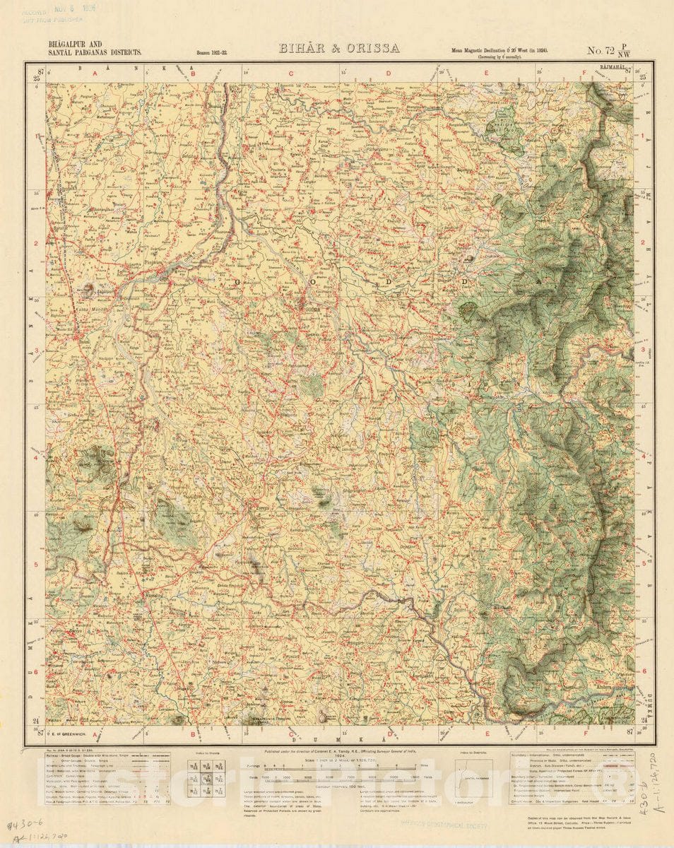 Santhal Parganas territory created after the uprising, carved from parts of Bhagalpur and Birbhum