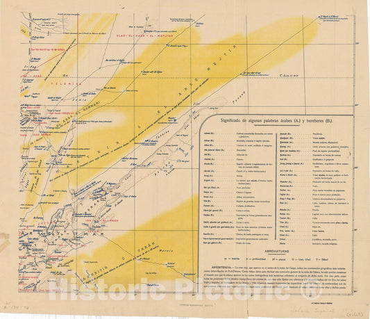 Map : Western Sahara 1914 4, Publicaciones de la Real Sociedad Geografica, Sahara espanol y regiones inmediatas , Antique Vintage Reproduction