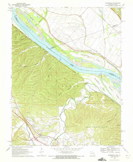 1970 Bloomsdale, MO - Missouri - USGS Topographic Map