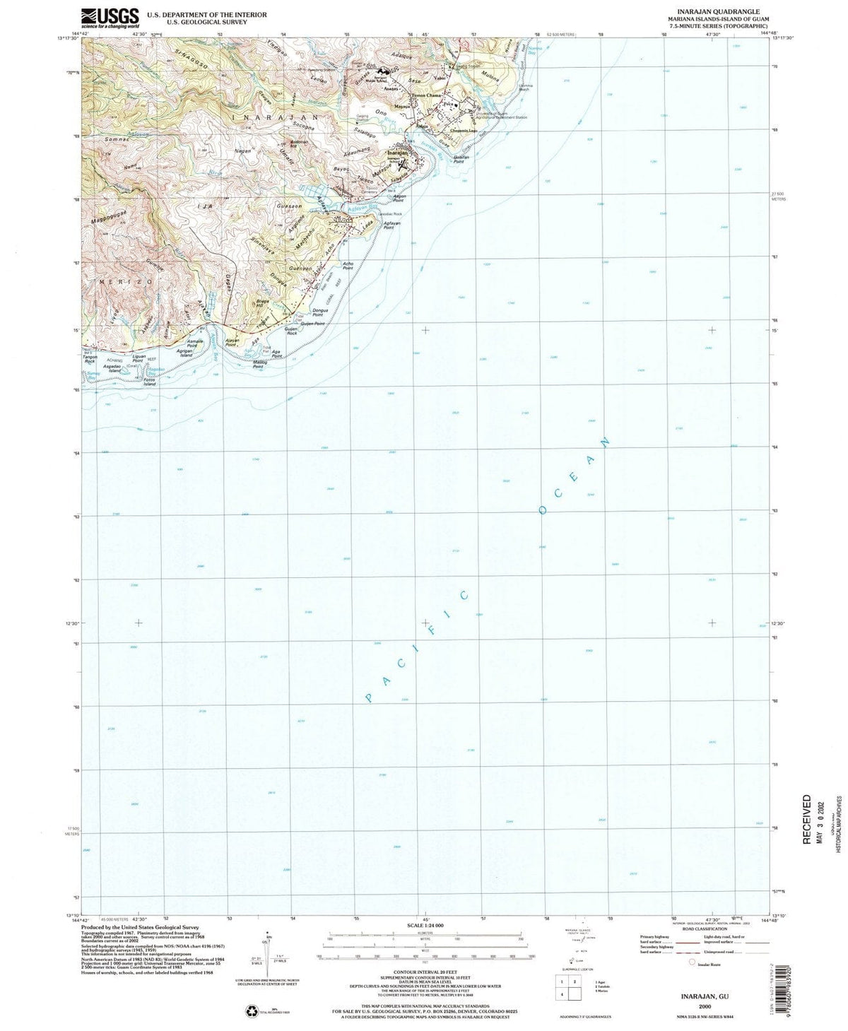 2000 Inarajan, GU - Guam - USGS Topographic Map