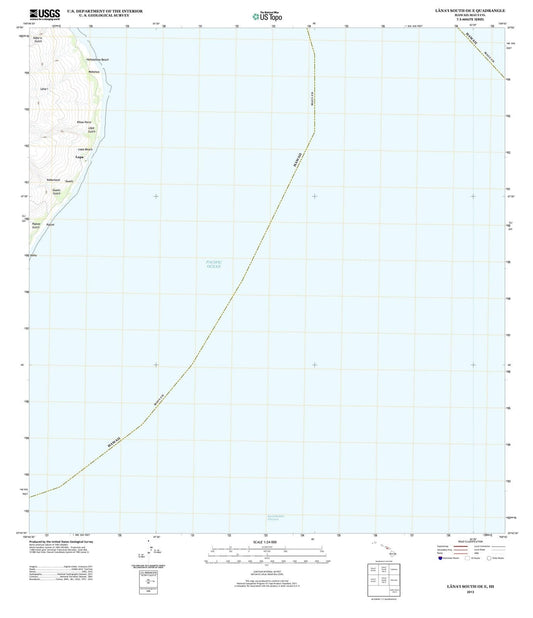 2013 Lanai South OE E, HI - Hawaii - USGS Topographic Map