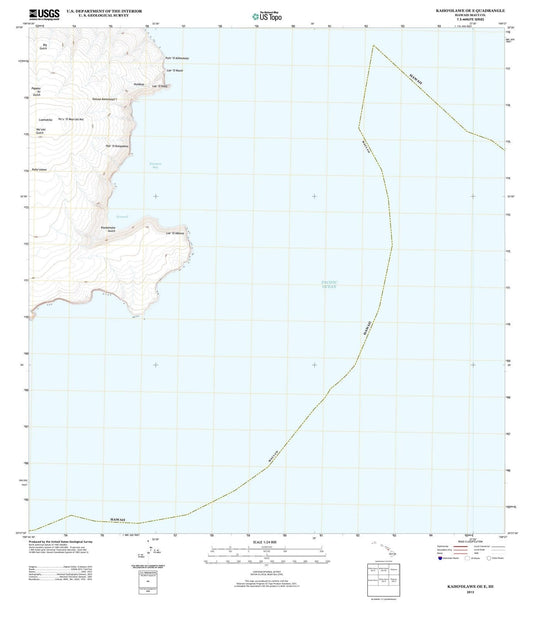 2013 Kahoolawe OE E, HI - Hawaii - USGS Topographic Map