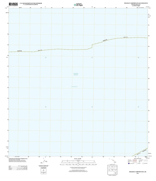 2013 Molokai Airport OE S, HI - Hawaii - USGS Topographic Map