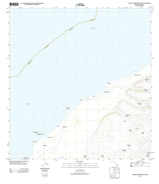 2013 Niihau North, HI - Hawaii - USGS Topographic Map