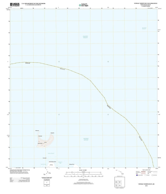 2013 Niihau North, HI - Hawaii - USGS Topographic Map v3
