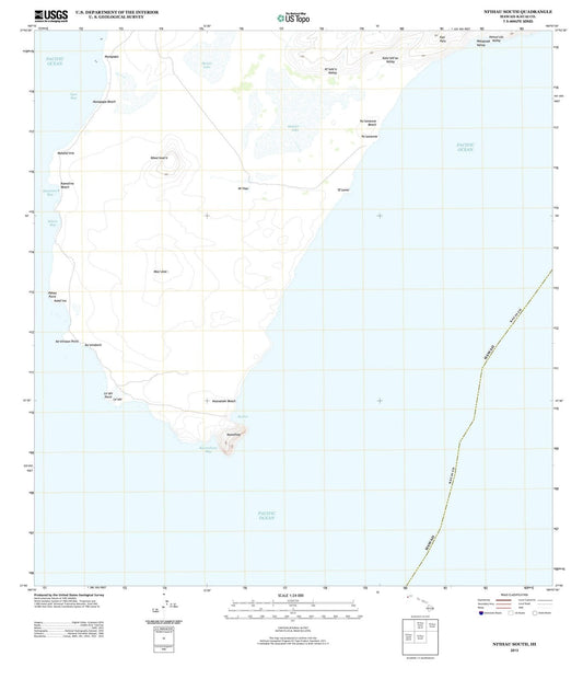 2013 Niihau South, HI - Hawaii - USGS Topographic Map