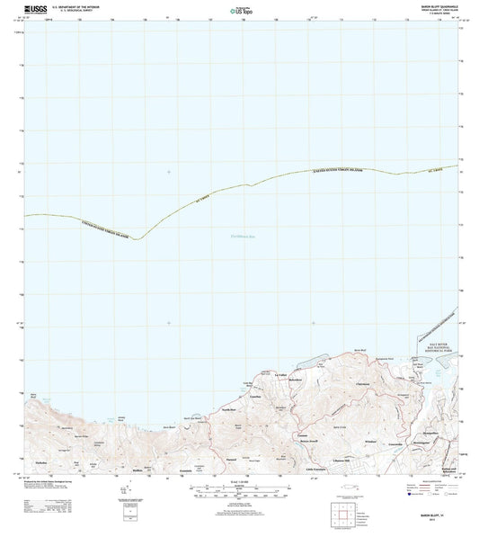 2013 Baron Bluff, VI - Virgin Islands - USGS Topographic Map