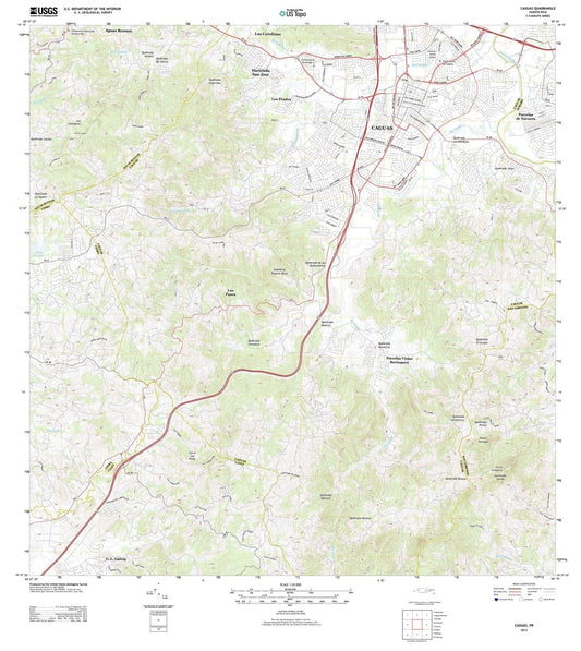 2013 Caguas, PR - Puerto Rico - USGS Topographic Map