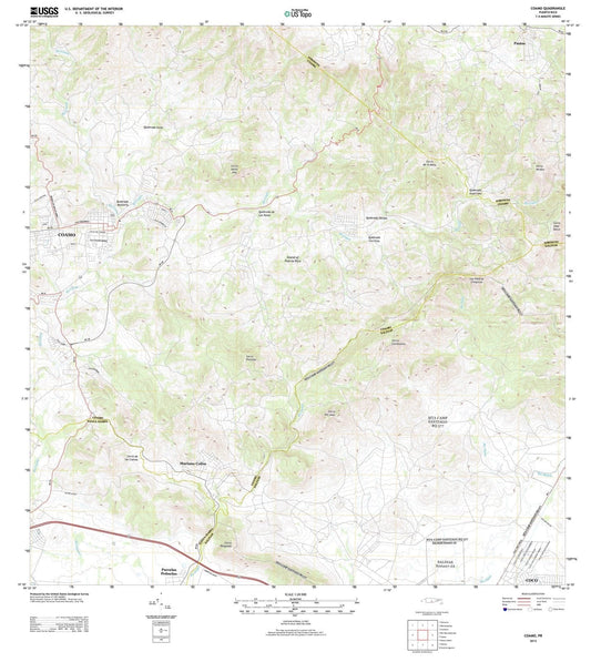 2013 Coamo, PR - Puerto Rico - USGS Topographic Map