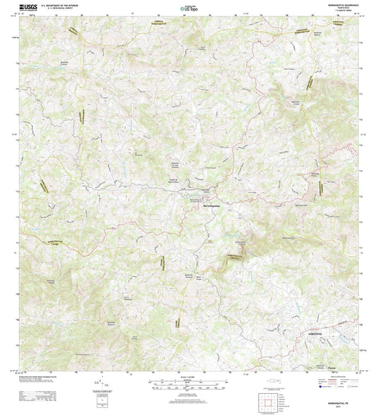 2013 Barranquitas, PR - Puerto Rico - USGS Topographic Map