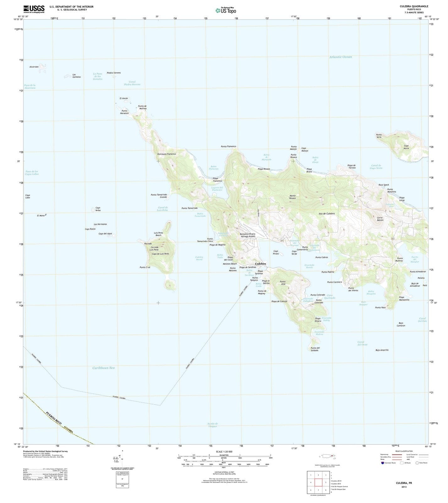 2013 Culebra, PR - Puerto Rico - USGS Topographic Map