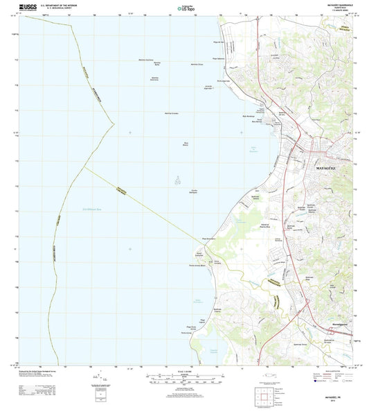 2013 Mayaguez, PR - Puerto Rico - USGS Topographic Map