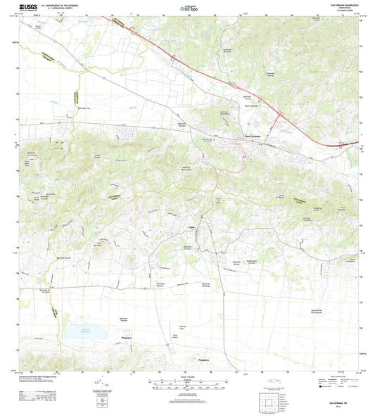 2013 San German, PR - Puerto Rico - USGS Topographic Map