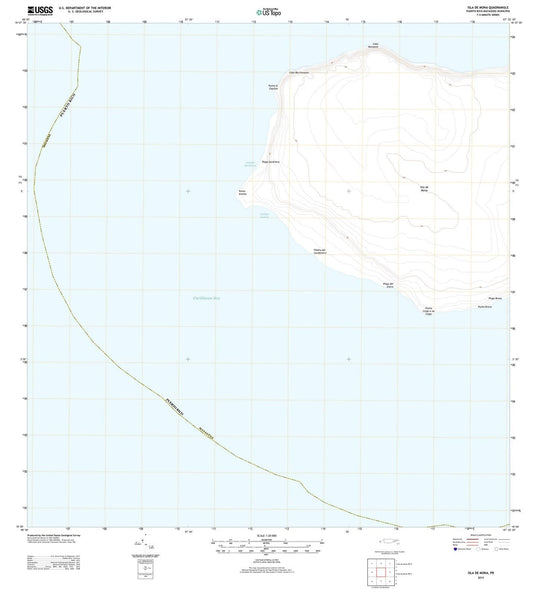 2013 Islae Mona, PR - Puerto Rico - USGS Topographic Map
