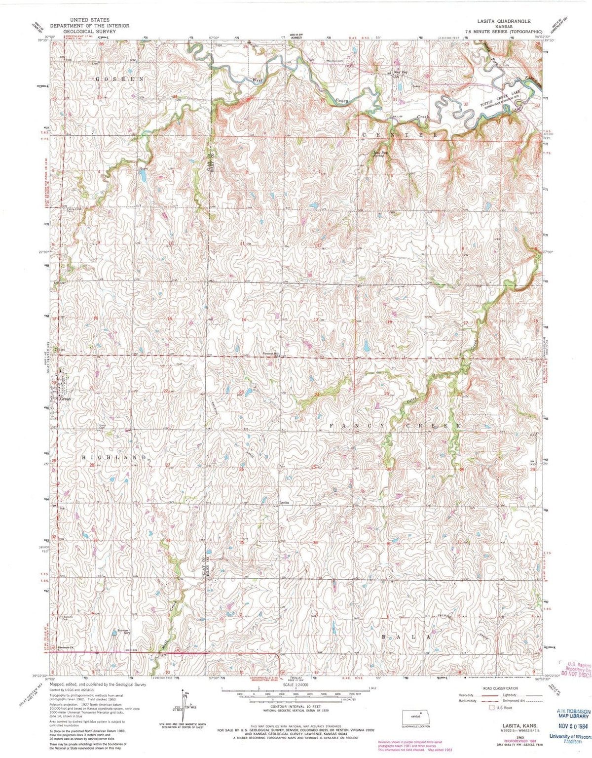 1963 Lasita, KS - Kansas - USGS Topographic Map