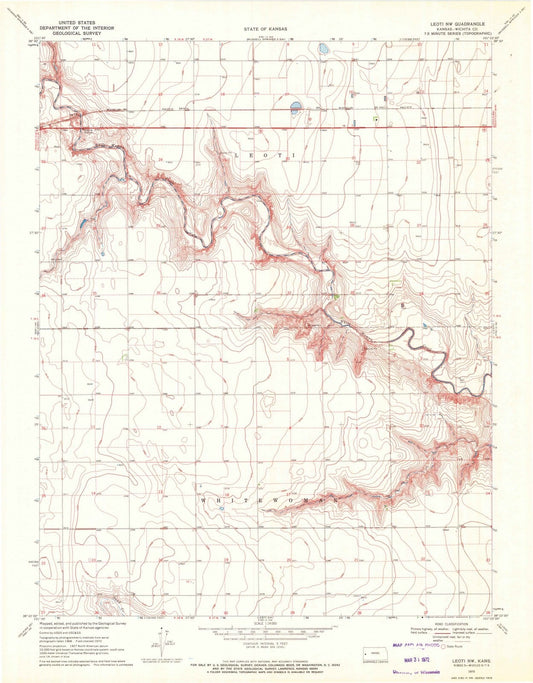 1970 Leoti, KS - Kansas - USGS Topographic Map