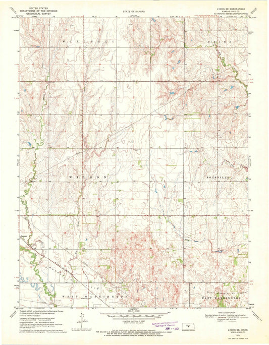 1970 Lyons, KS - Kansas - USGS Topographic Map v2
