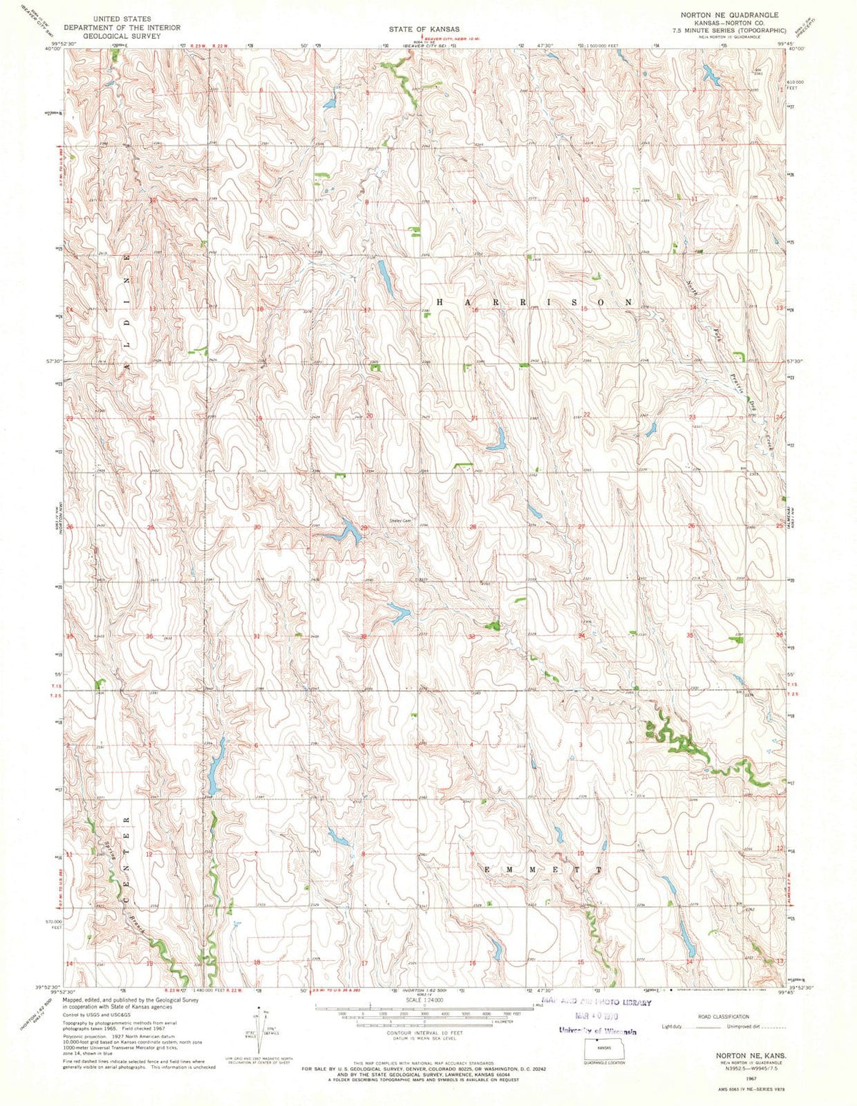 1967 Norton, KS - Kansas - USGS Topographic Map