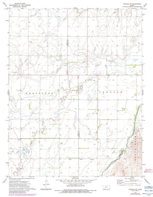 1972 Offerle, KS - Kansas - USGS Topographic Map v2