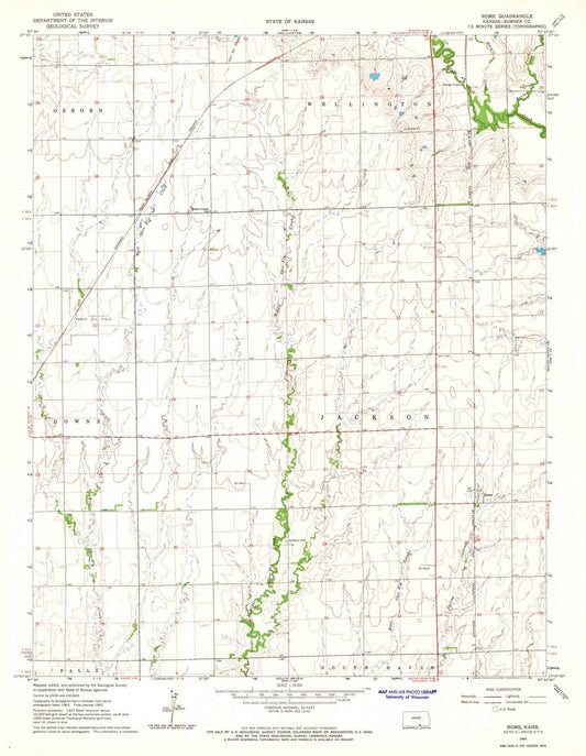 1965 Rome, KS - Kansas - USGS Topographic Map