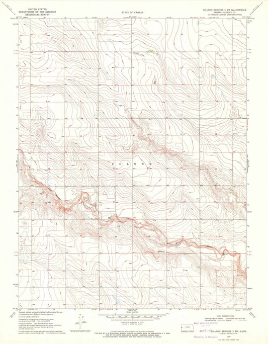 1970 Sharon Springs 3, KS - Kansas - USGS Topographic Map v2