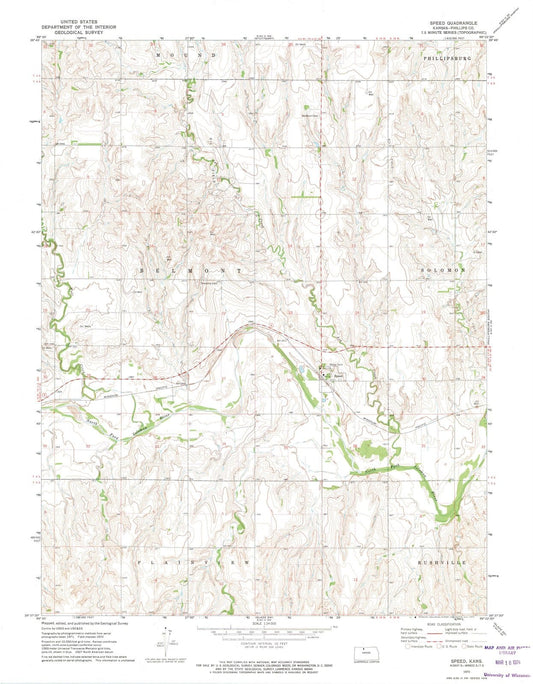 1972 Speed, KS - Kansas - USGS Topographic Map