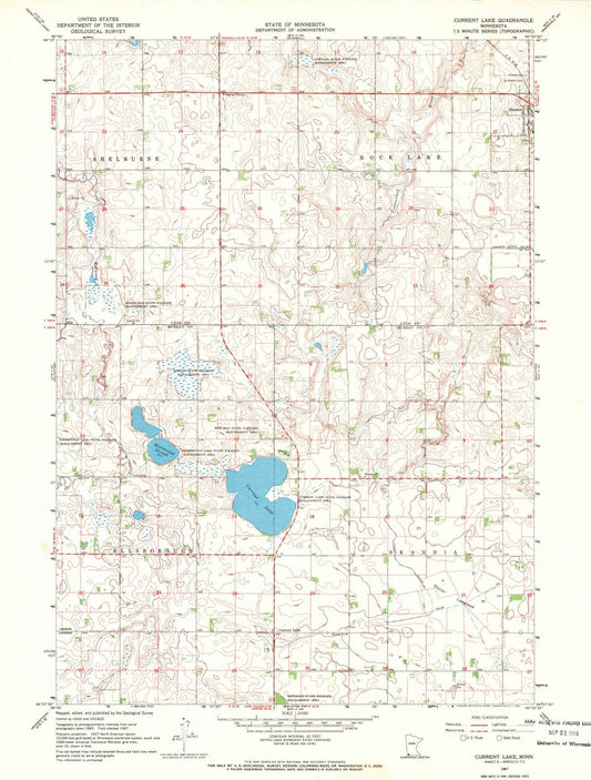 1967 Current Lake, MN - Minnesota - USGS Topographic Map