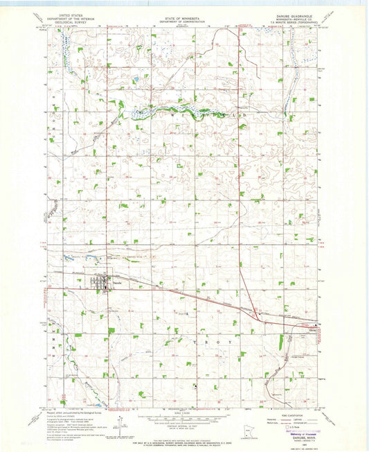 1965 Danube, MN - Minnesota - USGS Topographic Map