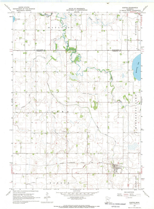 1967 Easton, MN - Minnesota - USGS Topographic Map