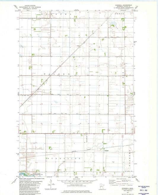 1981 Everdell, MN - Minnesota - USGS Topographic Map