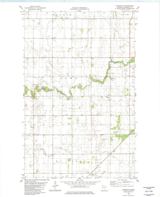 1982 Florian, MN - Minnesota - USGS Topographic Map v2