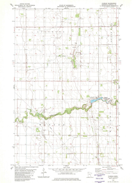 1982 Florian, MN - Minnesota - USGS Topographic Map v3