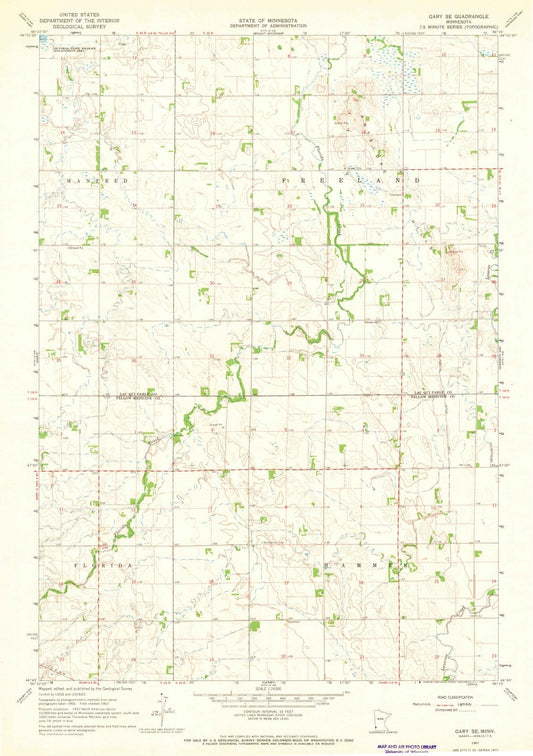 1967 Gary, MN - Minnesota - USGS Topographic Map