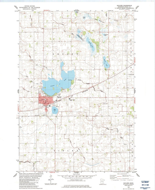 1982 Gaylord, MN - Minnesota - USGS Topographic Map
