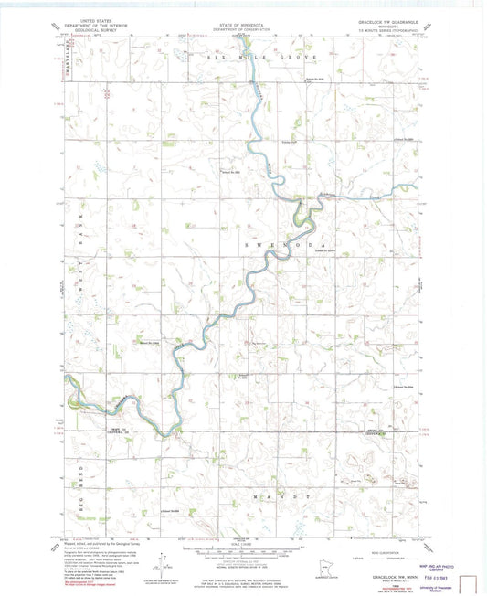 1958 Gracelock, MN - Minnesota - USGS Topographic Map v3