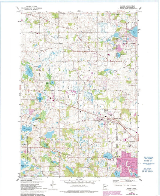 1981 Hamel, MN - Minnesota - USGS Topographic Map