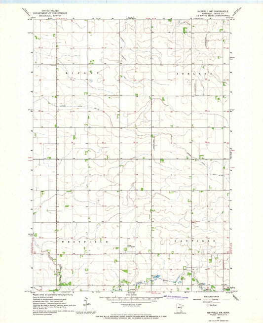 1966 Hayfield, MN - Minnesota - USGS Topographic Map