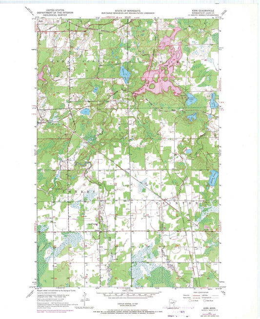 1951 Kirk, MN - Minnesota - USGS Topographic Map
