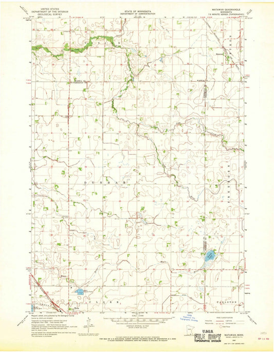 1967 Matawan, MN - Minnesota - USGS Topographic Map