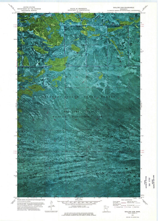 1974 Shillingam, MN - Minnesota - USGS Topographic Map v2