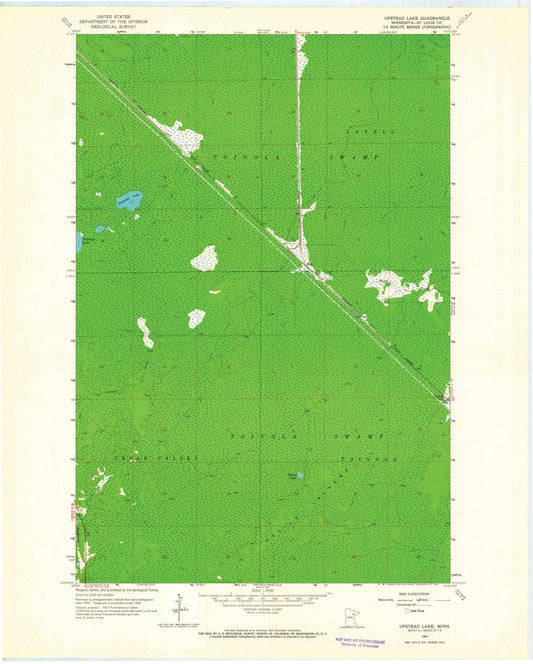1963 Upstead Lake, MN - Minnesota - USGS Topographic Map