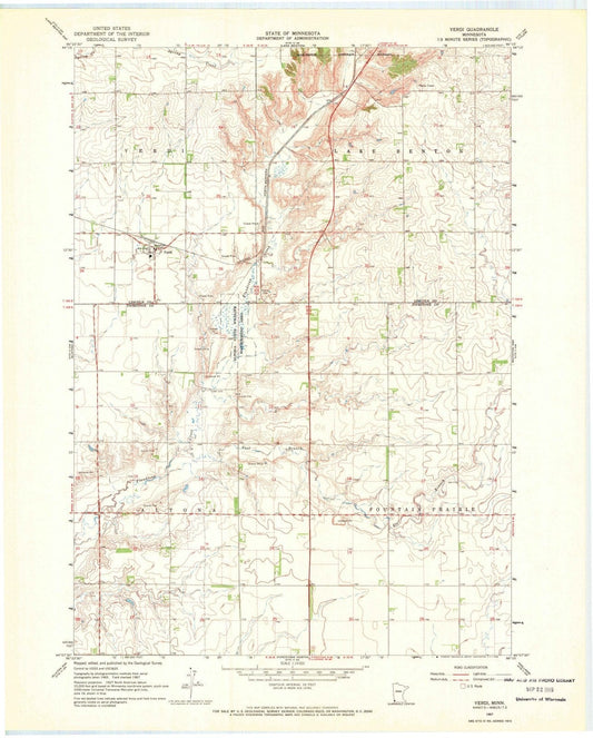 1967 Verdi, MN - Minnesota - USGS Topographic Map