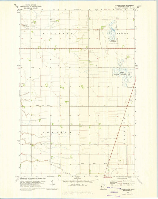 1973 Wahpeton, MN - Minnesota - USGS Topographic Map