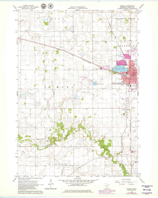 1966 Waseca, MN - Minnesota - USGS Topographic Map