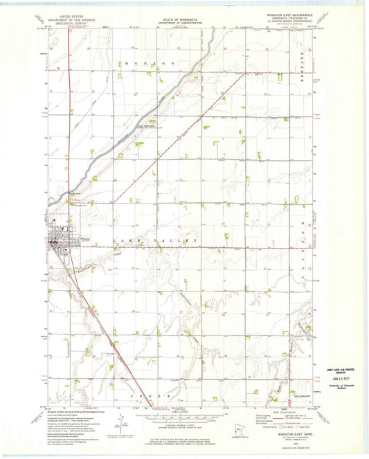 1974 Wheaton East, MN - Minnesota - USGS Topographic Map