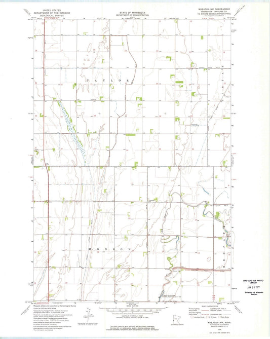 1974 Wheaton, MN - Minnesota - USGS Topographic Map