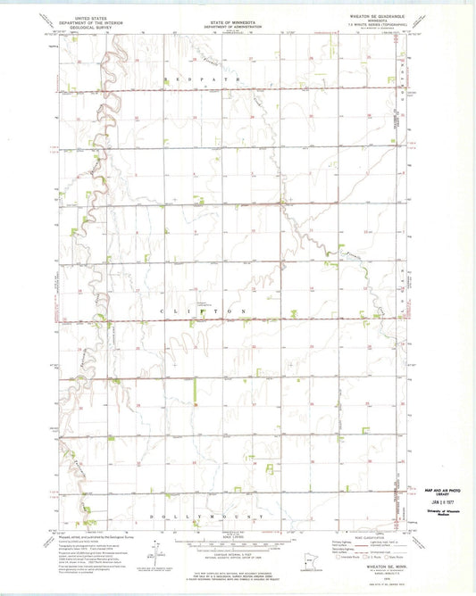 1974 Wheaton, MN - Minnesota - USGS Topographic Map v2